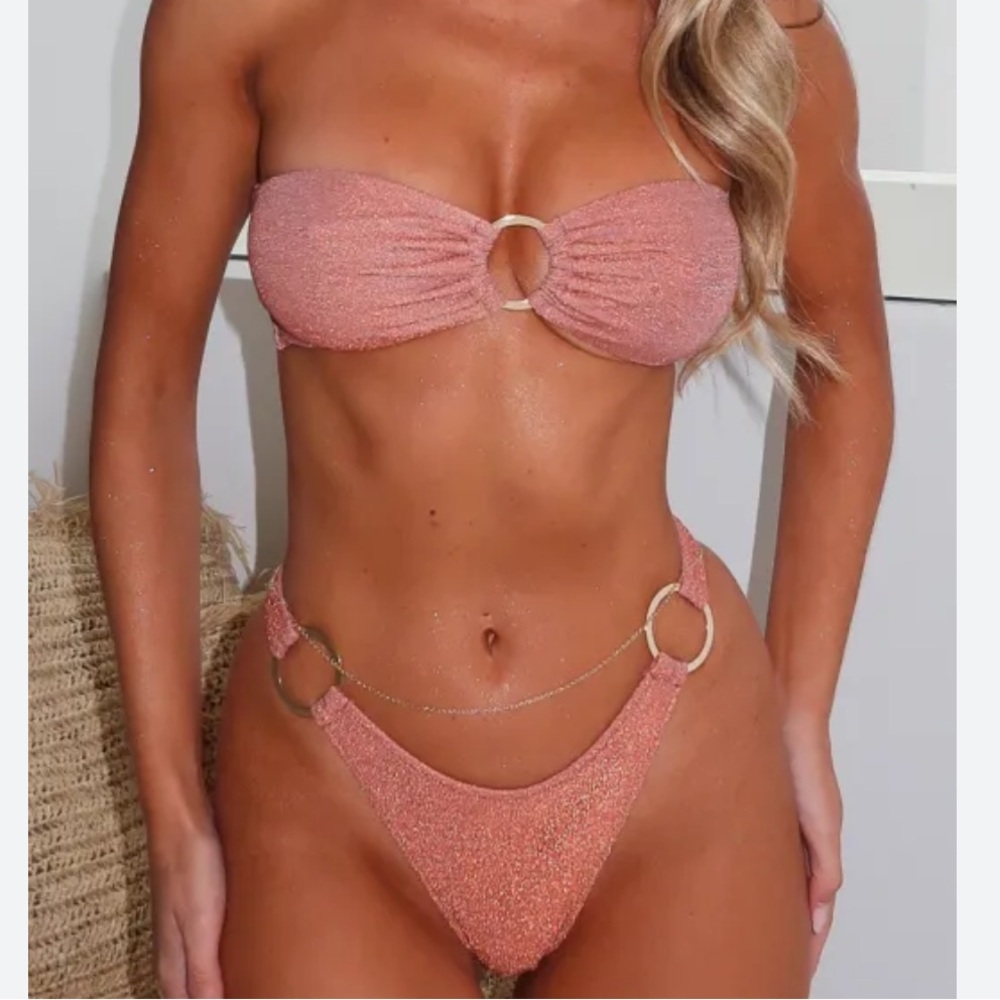 Copper Bikini Set! One bottom Two tops!!!!!